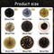 Gold Black Happy New Year Party Decorations with Happy New Year Banner Paper Fans Tissue Pom Poms Decorations New Year Eve Party Supplies 2025